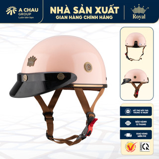 Mũ Bảo Hiểm 1/2 Royal M379A Kèm Lưỡi Trai Đi Xe Máy Cho Nam Và Nữ, Bảo Hành 12 Tháng Chính Hãng