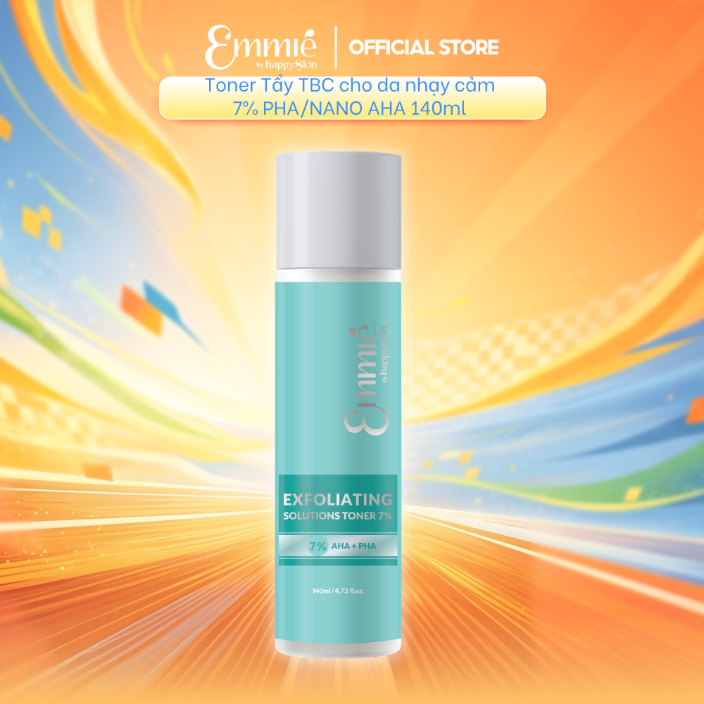 Dung Dịch Tẩy tế bào chết da nhạy cảm Exfolliating Solutions Toner 7% AHA/PHA 140ml