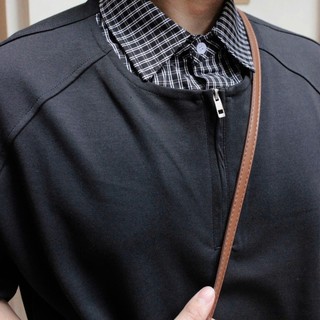 Áo Polo Nam Phối Khóa Kéo Cổ Sơ Mi Caro Form Regular Chất Cotton Pique Tay Ngắn Phong Cách Hàn Quốc MODMEN