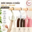 Combo 10 cái Móc Nhựa 4 Chấu Tiện Lợi Loại Nhỏ Xoay 360 Độ