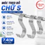 Combo 30 cái móc treo đồ chữ S tiện dụng sáng bóng không gỉ 7.4cm