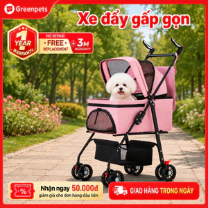 🐈GreenPets🐕Xe đẩy thú cưng cỡ lớn, có thể tháo rời, tải trọng 25 kg, phù hợp cho chó và mèo cỡ nhỏ và vừa