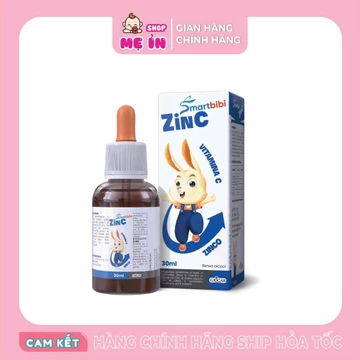 Kẽm cho bé, kẽm Smartbibi ZinC Kẽm chelate hữu cơ cho bé giúp hỗ trợ ăn ngon, tăng sức đề kháng