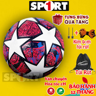 Quả bóng đá C1 Size 5, banh bóng đá mùa 23/24 mẫu mới nhất, Tặng kim bơm+Túi Lưới BH 12T