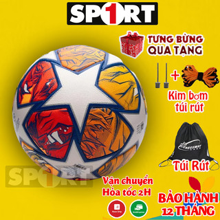 Quả bóng đá C1 Size 5, banh bóng đá mùa 23/24 mẫu mới nhất + Tặng kim bơm, túi lưới BH 12T