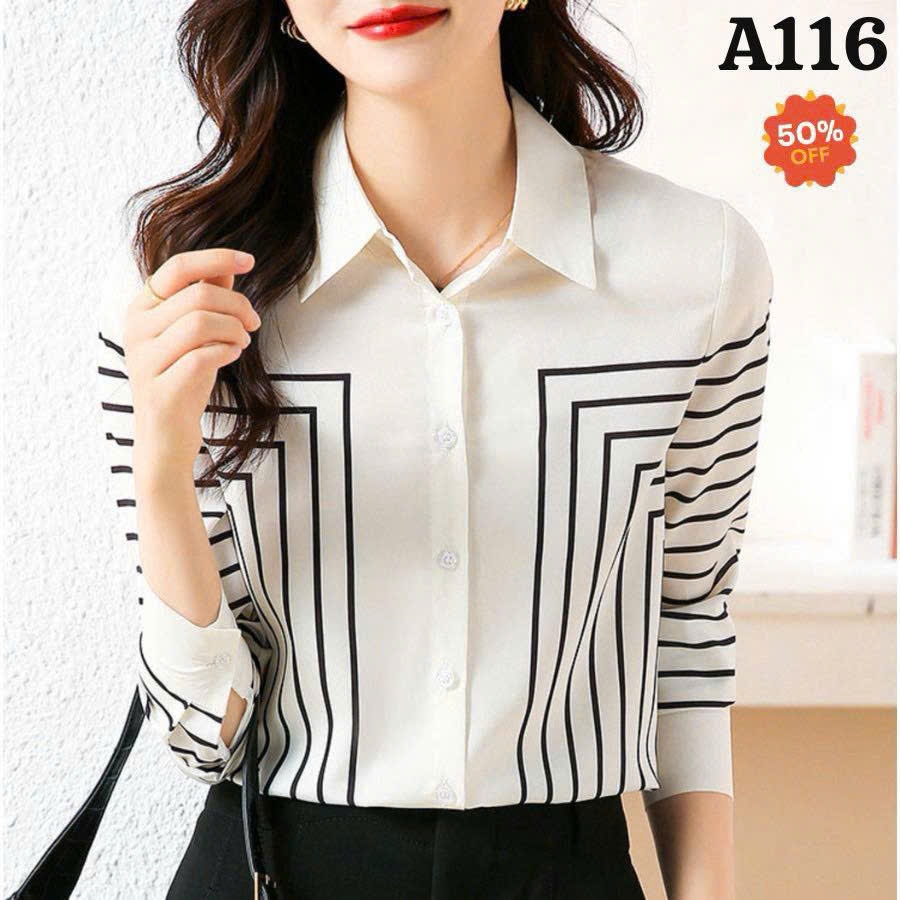 ( GIẢM GIÁ - HÀNG LẺ SIZE- XẢ KHO  ) Áo Sơ Mi công Sở Mango Mềm Mát Lịch Sự  (2)