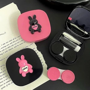 Hộp Đựng Kính Áp Tròng Hình Thỏ Cute Có Nhíp, Que Hút, Lọ Ngâm Lens Ver 2 Màu