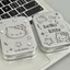 Hộp Đựng Kính Áp Tròng Cao Cấp Hình Hello Kitty Màu Bạc Có Nhíp, Que Hút, Lọ Ngâm Lens 2 Phiên Bản