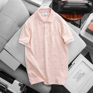 Áo polo nam in họa tiết cổ phối viền form suông chất vải pique cotton bigsize 95kg - 3bros