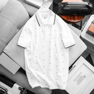 Áo polo nam in họa tiết cổ phối viền form suông chất vải pique cotton bigsize 95kg - 3bros