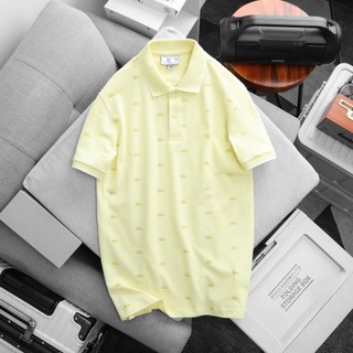 Áo polo nam in họa tiết cổ phối viền form suông chất vải pique cotton bigsize 95kg - 3bros