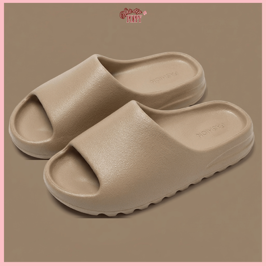 Dép Bánh Mì (TĂNG 1 SIZE KHI ĐẶT) YZ Nam Nữ Vân Nhám Đế Cao 3cm, Dép Đúc Nguyên Khối Cao Cấp Êm Nhẹ Chống Trượt