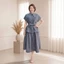 Set bộ áo cổ vest thắt đai nơ phối chân váy xòe thiết kế ZEYRA đi làm, đi chơi, dự tiệc