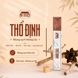 Nhang Sạch Hương Lâu Thổ Định AN TRẠCH - Nhang Rễ Bài Cổ Truyền Ổn Định Trạch Khí, Bình An Gia Đạo (Hành Thổ 30cm)