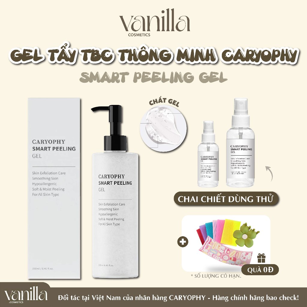 (Hàng Công TY) Tẩy Tế Bào Chết Thông Minh Caryophy Smart Peeling Gel Ngăn Ngừa Mụn 250ml vanillacosmetics