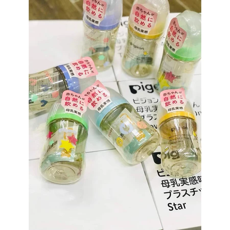 Bình Sữa Pigeon Nội Địa Nhật Thế Hệ 3 Mới - ĐỦ SIZE 160ml/240ml