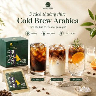 Cà Phê ColdBrew Túi Lọc 100% Arabica Cầu Đất HANCOFFEE Rang Xay Nguyên Chất Ủ Lạnh Tiện Lợi 1 Bước