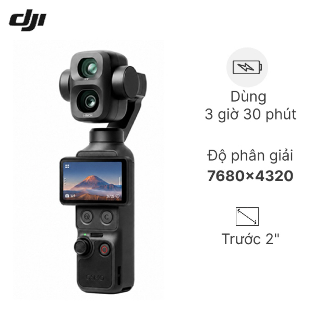 DJI Osmo Pocket 4P Standard Combo - Camera Gimbal 4K | ActiveTrack 7.0 CMOS 1 Inch 107GB Bộ Nhớ Trong | Chính Hãng BH12T | BigBuy360 - bigbuy360.vn