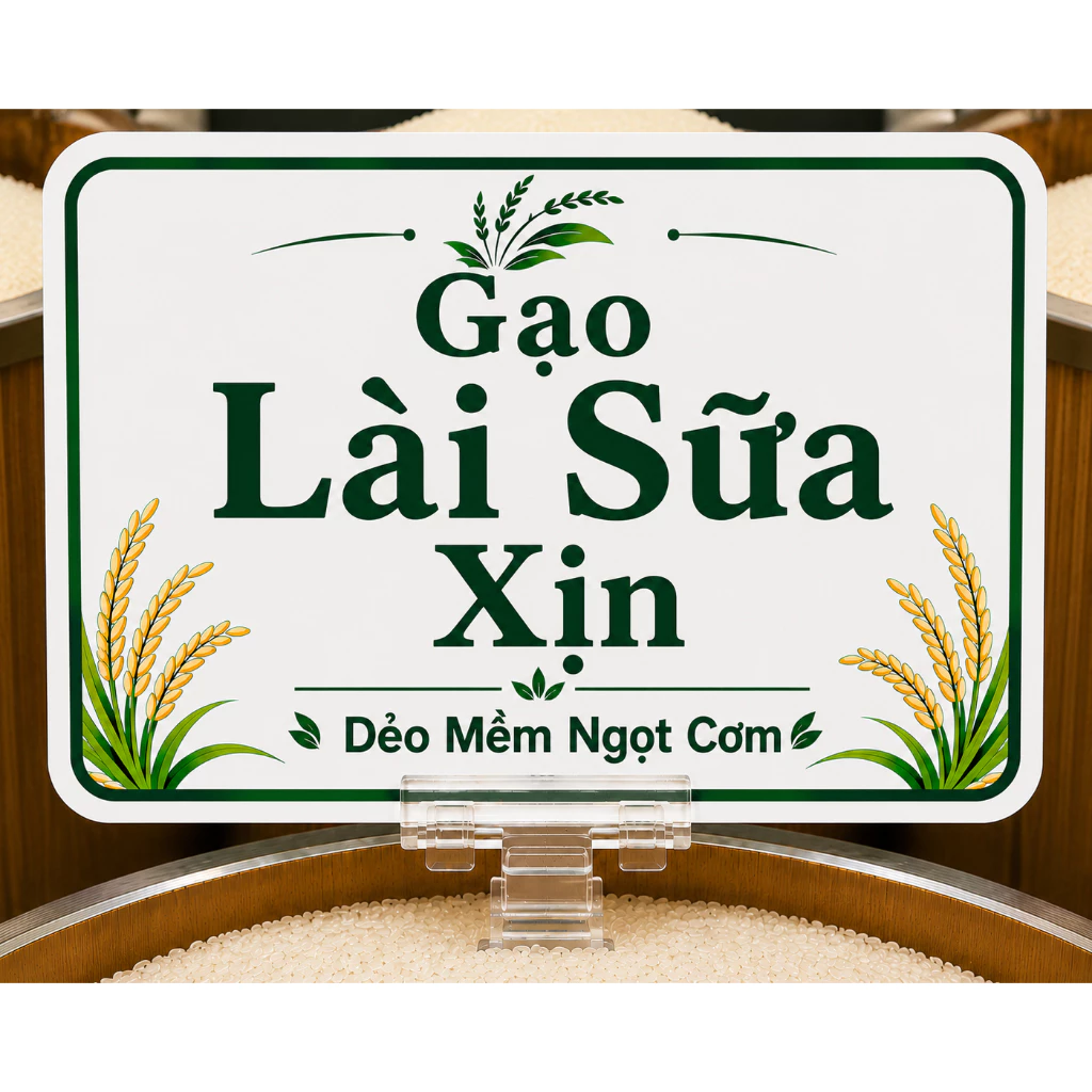 Gạo Lài Sữa Ông Địa mềm dẻo, thơm ngon Bao 10kg