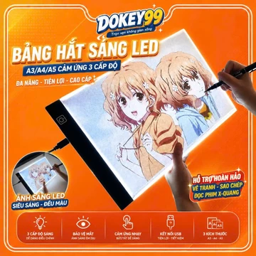 Bảng Hắt Sáng LED A3/A4/A5 Cảm Ứng 3 Cấp Độ - Đèn Đọc Phim X-Quang, Bảng Vẽ Sao Chép Đa Năng Cao Cấp