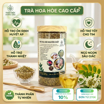 Trà Hoa Hòe Sao Khô [Đặc Biệt] Mùi Thơm, Hỗ Trợ Ổn Định Huyết Áp, Chống Sơ Vữa Động Mạch
