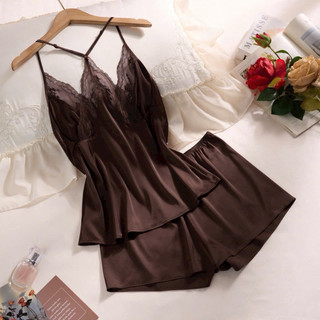 Bộ lụa dây ngắn mặc nhà QCCC B2