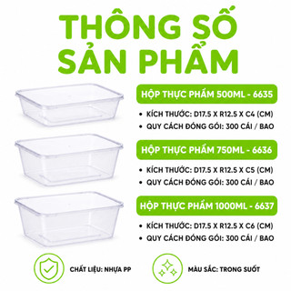 Set 10 Hộp Đựng Thực Phẩm Việt Nhật Cao Cấp GD343 - Bộ 10 Hộp Nhựa Đựng Thực Phẩm Có Nắp Đậy Kín