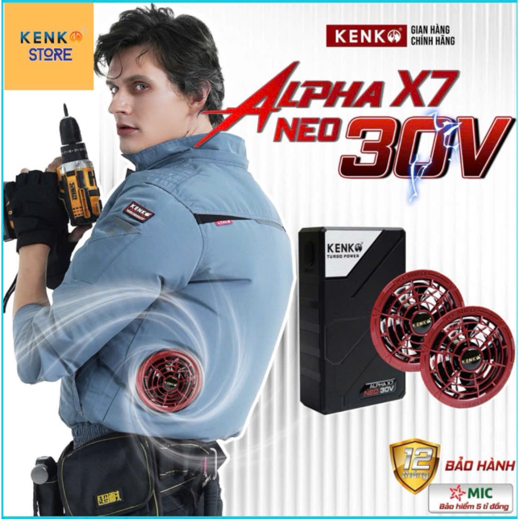 [KENKO STORE] Kenko 30V Alpha X7 NEO. Sản phẩm mới ra mắt 2026. Siêu phẩm tối ưu tất cả từ trước đến nay. Bảo hành 12 th