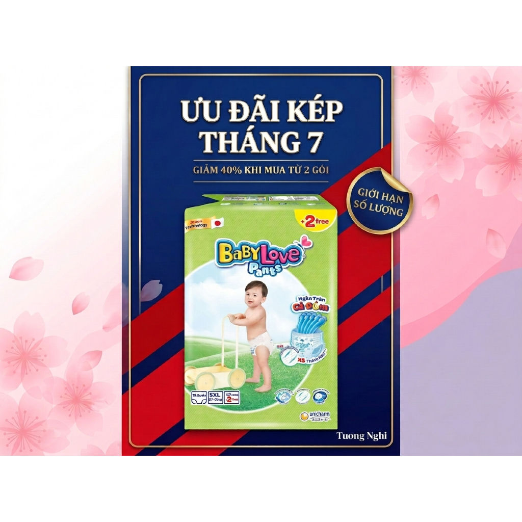 [DEAL T7] 🌟 TÃ QUẦN BABYLOVE 3LX/5XL- CÔNG NGHỆ NHẬT BẢN CHO BÉ YÊU VUI KHỎE 🌟