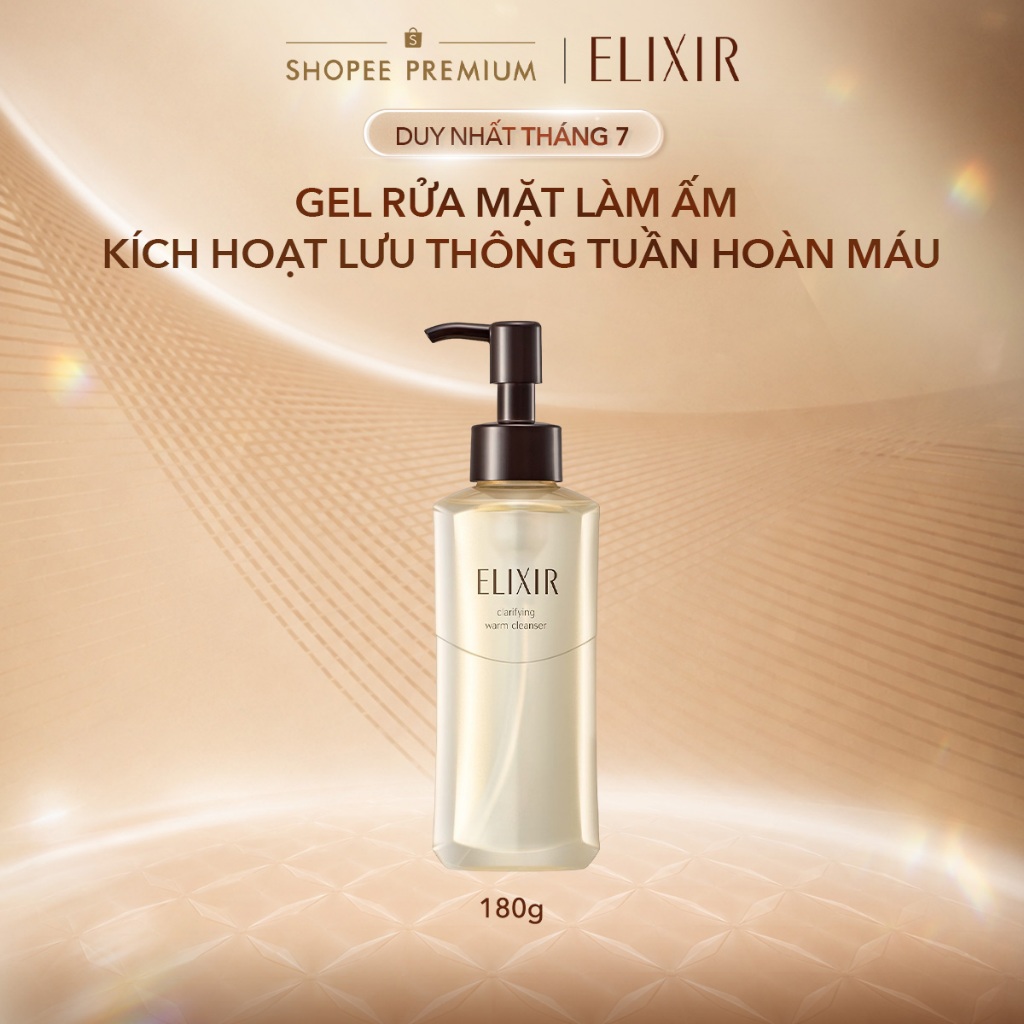 [SVIP] Gel rửa mặt sạch sâu, dưỡng ẩm Elixir Clarifying Warm Cleanser 180g