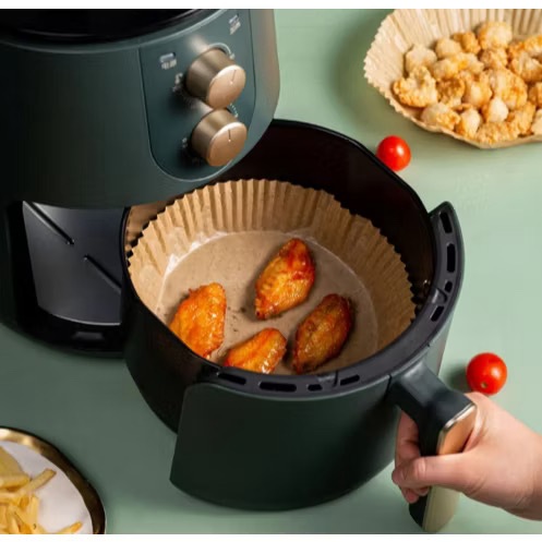 Set 50 Miếng Giấy Lót Nồi Chiên Hình Khuôn Bánh