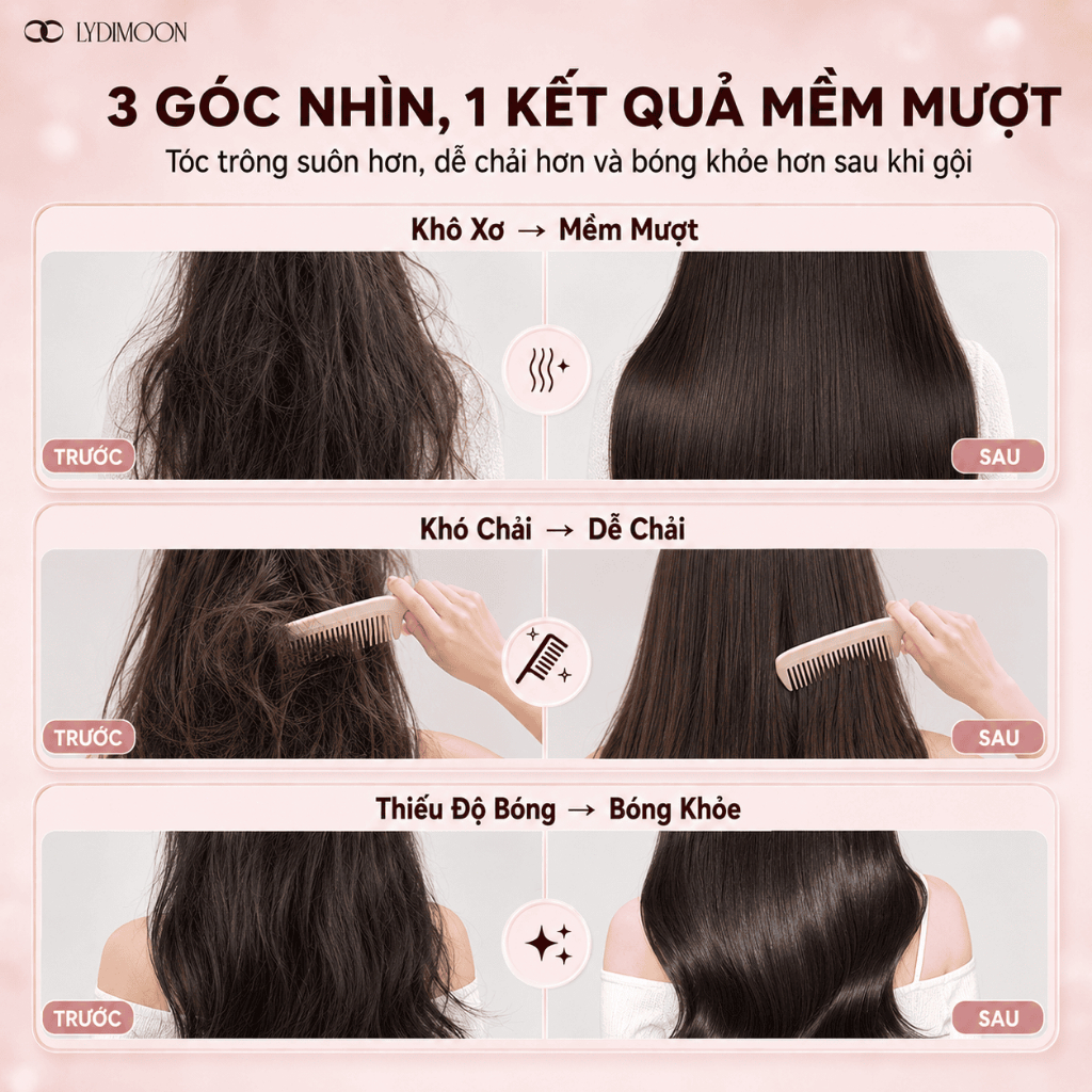 Dầu Gội Cho Da Đầu Nhiều Dầu Và Gàu, Giảm Cảm Giác Ngứa, Làm Sạch Bã Nhờn, Argan LYDIMOON 500ml