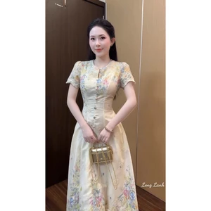 ĐẦM MAXI THÔ DÁNG DÀI THÊU HOA | VIỀN REN HÀN QUỐC TIỂU THƯ SIÊU XINH | HOT TREND 2026 BY CHAMIE STORE