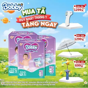 Tã BOBBY ULTRA đủ size M96/L88/XL74/XXL70 siêu nhiều miếng