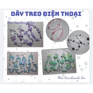 Dây treo điện thoại hạt nhựa nhiều màu sắc - handmade