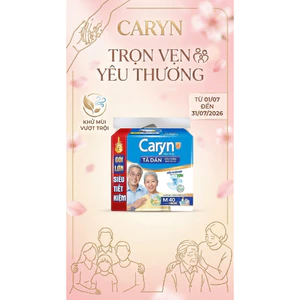 TÃ DÁN NGƯỜI LỚN CARYN SIZE M40 - SIÊU THẤM HÚT, BẢO VỆ DA SUỐT 10 GIỜ 🌟