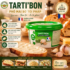 Phô Mai Kem Tỏi Thảo mộc | Garlic And Herbs Cheese - Pháp | TARTI’BON Ail & Fines Herbes | 150g – Béo Mịn, Phết Bánh M