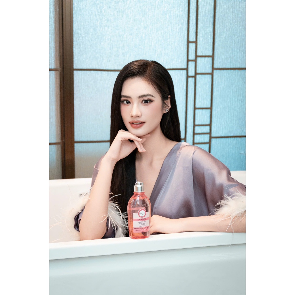 Sữa Tắm ELVAWELL 250ml Chính Hãng White Truffle Hương Nước Hoa Dưỡng Ẩm Làm Sáng Da