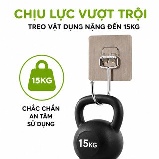 Móc Dính Dán Tường Chịu Lực Treo Chìa Khóa, Mũ Nón GD314 - Miếng Dán Tường Chịu Lực 15kg Vỉ Đơn