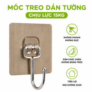 Móc Dính Dán Tường Chịu Lực Treo Chìa Khóa, Mũ Nón GD314 - Miếng Dán Tường Chịu Lực 15kg Vỉ Đơn