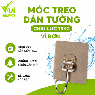 Móc Dính Dán Tường Chịu Lực Treo Chìa Khóa, Mũ Nón GD314 - Miếng Dán Tường Chịu Lực 15kg Vỉ Đơn