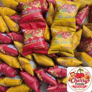 Sỉ 1 bịch 60 gói snack bò lúc lắc thái lan FOOD. Ăn vặt nhà Cherry