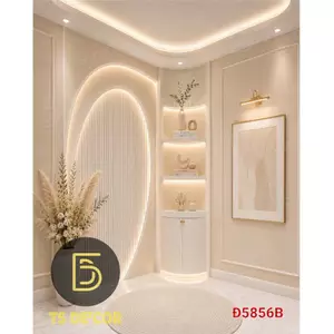 Phông nền livestream sang trọng 3D 5D TS Decor,background livestream chụp ảnh tặng phụ kiện treo
