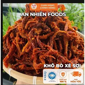 Khô Bò Xé Sợi, Dai Mềm, Đậm Đà Hấp Dẫn, Đồ Ăn Vặt An Nhiên Foods