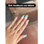 Nailbox thiết kế mẫu biển mùa hè, móng giả dán sẵn đắp gel nổi hoa vỏ sò form tròn nhọn LEUBOX