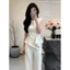 ÁO SƠ MI TRẮNG CỔ V KHÔNG TAY | THIẾT KẾ VẠT CHÉO TÔN DÁNG | OUTFIT CÔNG SỞ SANG TRỌNG HIỆN ĐẠI BY CHAMIE STORE