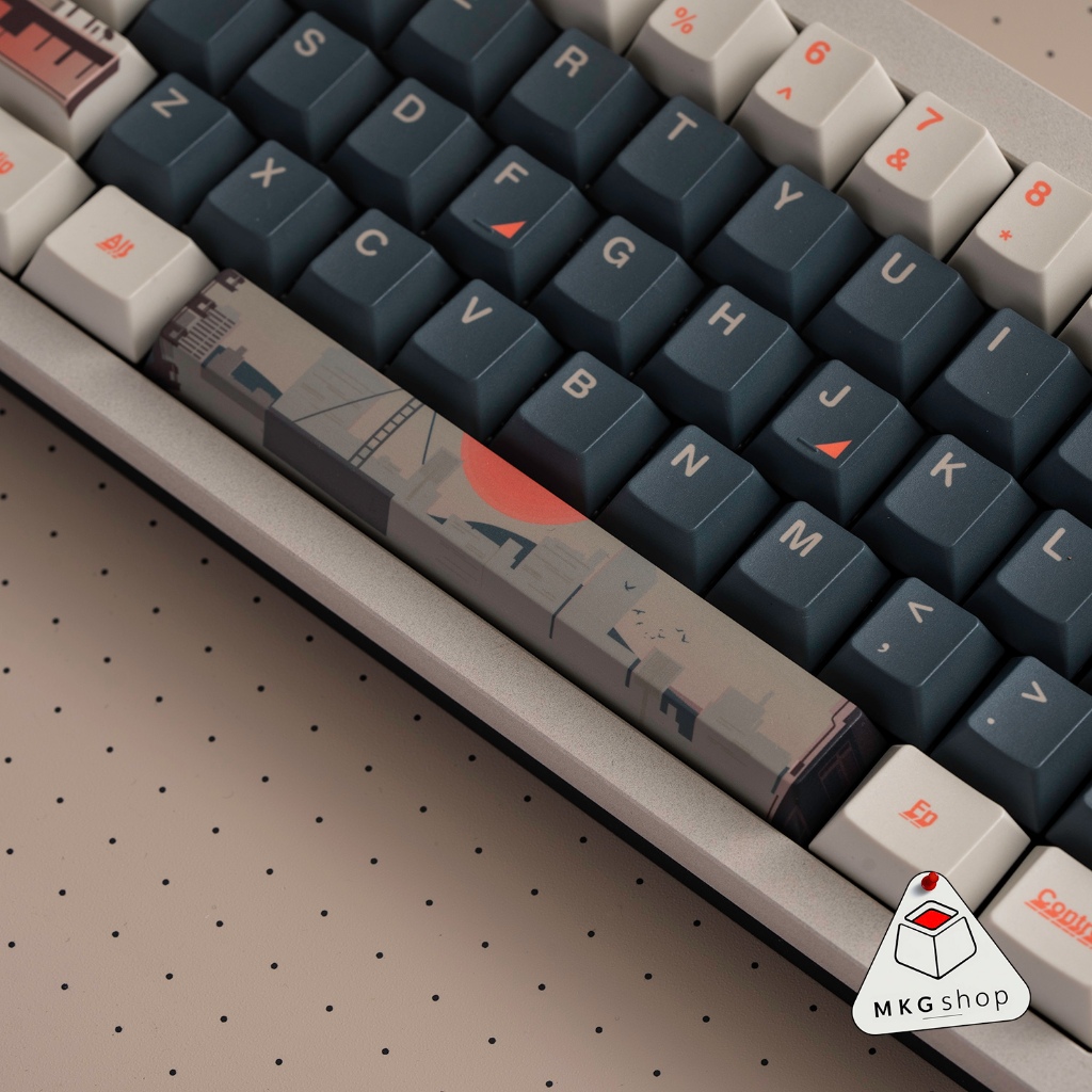 Keycap Downtown - PBT dyesub - Cherry - Nút bàn phím cơ rẻ đẹp chủ đề thành phố | BigBuy360 - bigbuy360.vn