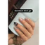 Nailbox hàn quốc, Móng dán style mắt mèo hàn quốc dáng ngắn đính nơ hồng chấm bi đen LEUBOX