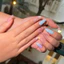 Nail box tự thiết kế style biển, móng giả tự dán đắp nổi màu sắc nổi bật tặng keo dũa LEUBOX