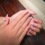 Móng tay giả dán keo nail box dán sẵn form nhọn dài hồng mắt mèo đính nơ chấm bi tặng keo dán